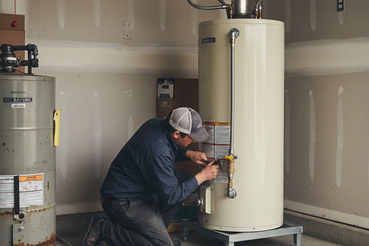 Water heater and shutoff valve replacement in Spruce Pine