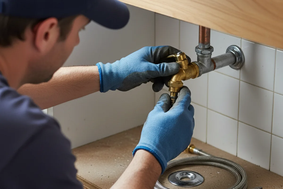 Shutoff valve and fitting work during Emergency Plumbing in Spruce Pine